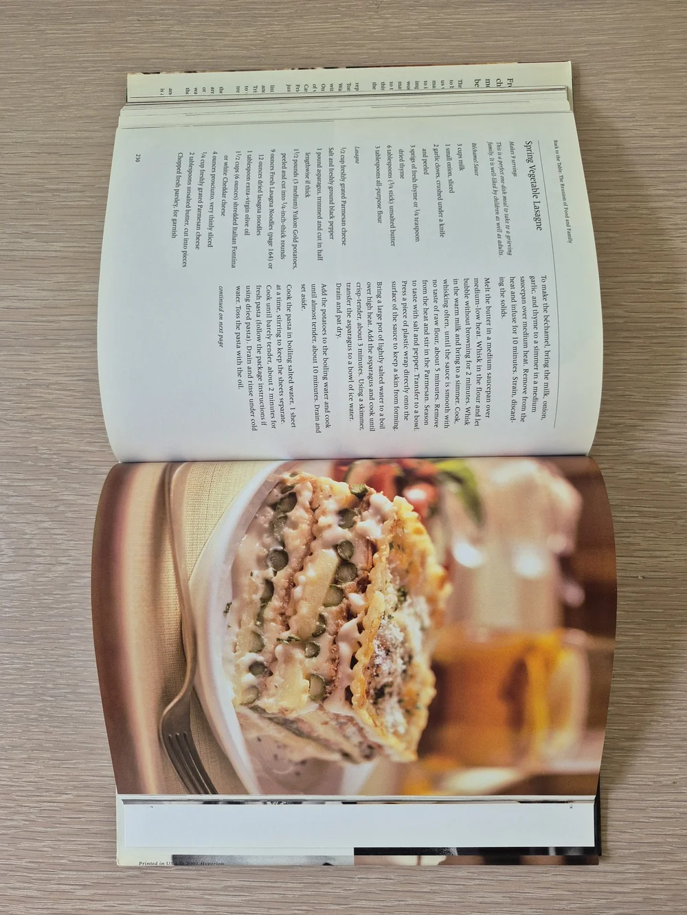 Back to the Table - Cookbook
